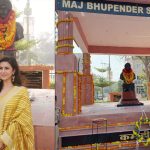 Nimrat Kaur unveils a war memorial dedicated to her father on the occasion of his 72nd birth anniversary | Hindi Movie News