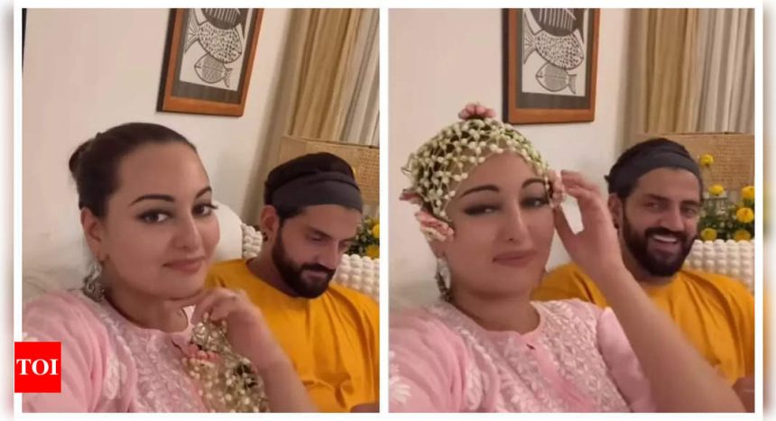 Sonakshi Sinha shares a goofy video as she celebrates her FIRST Karwa Chauth: 'Find a pati who wont let you starve alone...' - WATCH |