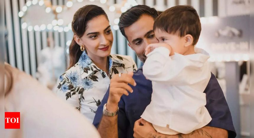 Sonam Kapoor shares a heartwarming picture of her little one Vayu 'Growin' up quick' | Hindi Movie News