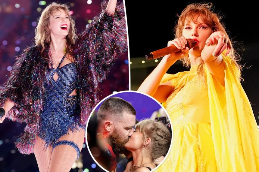 Taylor Swift gives nod to Travis Kelce during Eras Tour concert in New Orleans