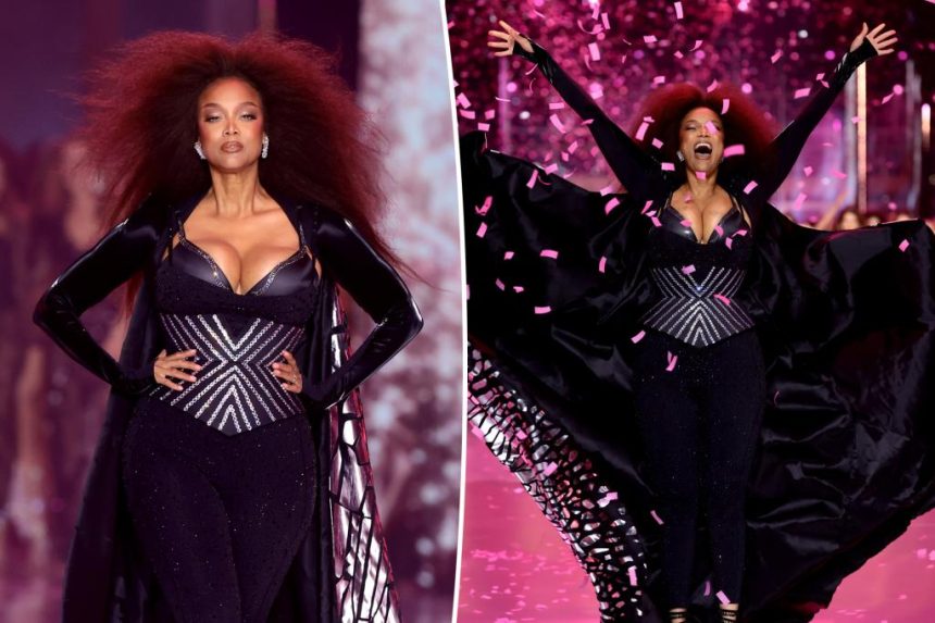 Tyra Banks closes out Victoria's Secret Fashion Show 2024 in bedazzled corset