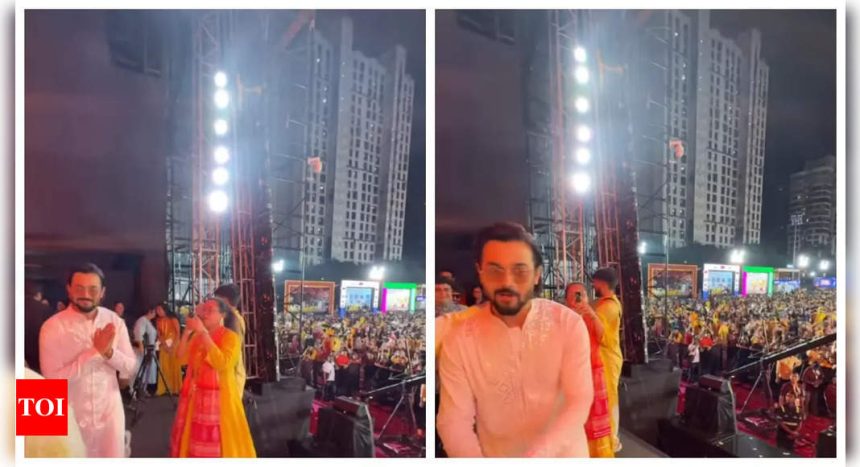 Watch: Falguni Pathak’s electrifying Navratri celebration in Mumbai begins, 'Taaza Khabar' actor Bhuvan Bam attends