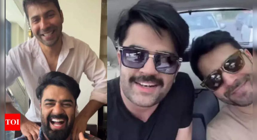 Watch: Varun Dhawan and Maniesh Paul bromance from the sets of ‘Sunny Sanskari Ki Tulsi Kumari’ |