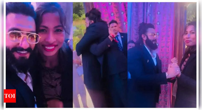 ranveer singh shares a fun-filled moment with olympic medalist lovlina borgohain - watch |