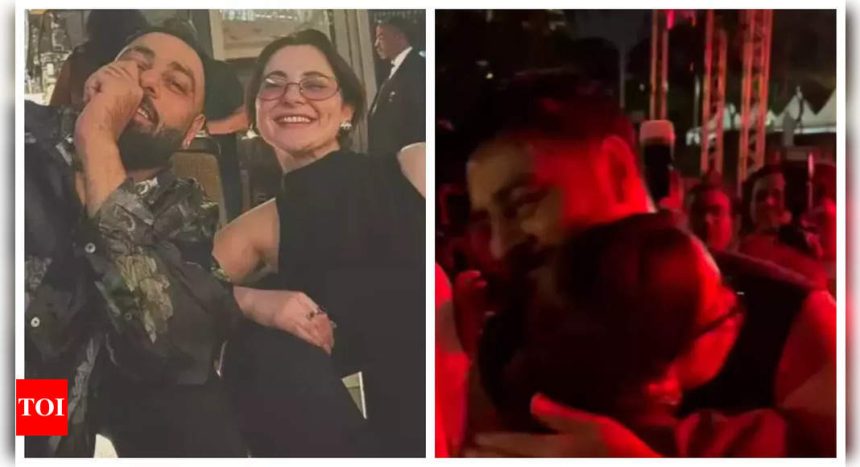 Amid dating rumours, Hania Aamir shares a warm hug with Badshah at his concert in Canada - See photos |