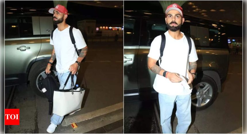 'Bhai idhar mat ghumao yaar': Virat Kohli requests paparazzi to respect family privacy as Anushka Sharma arrives with Vamika and Akaay at Mumbai airport | Hindi Movie News