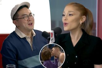 Bowen Yang apologizes to Ariana Grande for opening his mouth 'too much' during 'SNL' kiss