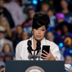 Cardi B breaks her silence on the teleprompter glitch at the Kamala Harris rally |