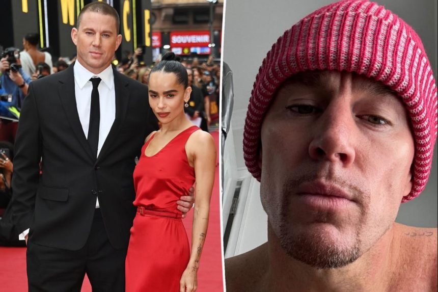 Channing Tatum ditches his shirt for thirst trap after Zoë Kravitz split