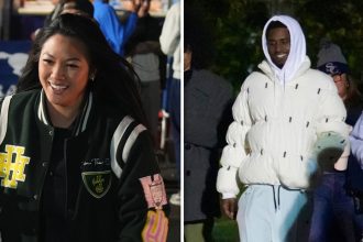 Diddy's Baby Mother Dana Tran, Son Christian Support Twins at Football Game