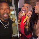 Jamie Foxx parties with Phaedra Parks, Cynthia Bailey and Porsha Williams in Miami