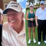 Kai Trump, 17, golfs with grandpa Donald Trump after 2024 presidential election