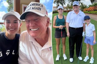 Kai Trump, 17, golfs with grandpa Donald Trump after 2024 presidential election