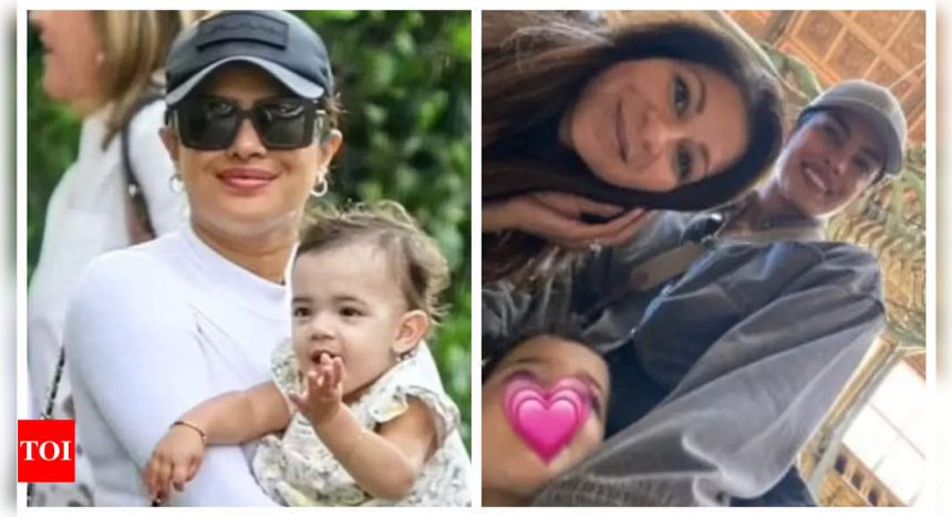 Malti Marie can't take her eyes off mommy Priyanka Chopra as she enjoys a day out at the museum - See photos |