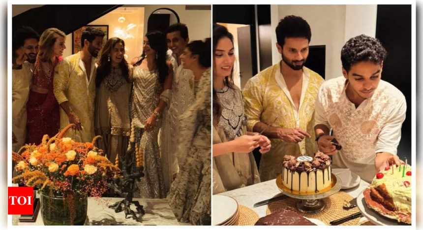 Shahid Kapoor and Mira Rajput celebrate Diwali and Ishaan Khatter's birthday with floral decor, charming rangoli, and delicious cakes - See INSIDE photos |