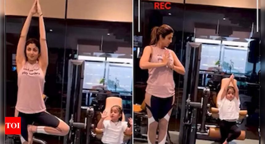 Shilpa Shetty enjoys ‘mommy-daughter yoga time’ with Samisha to burn off Diwali calories | Hindi Movie News