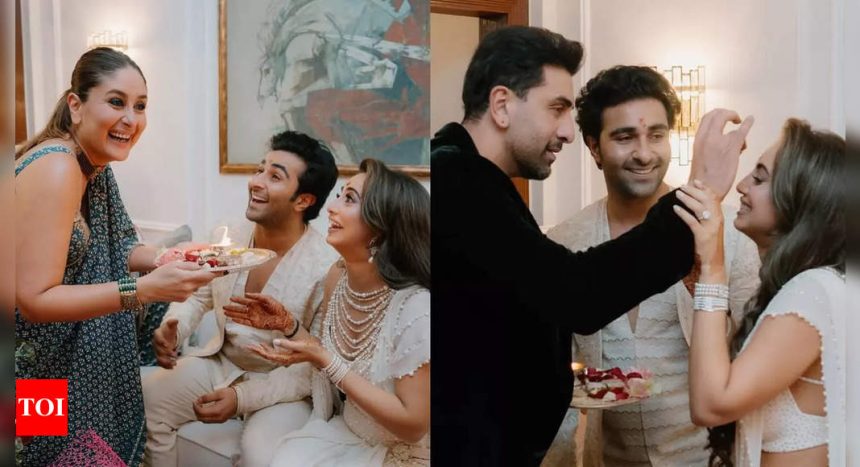 Unseen photos of Ranbir Kapoor, Kareena Kapoor Khan, and Saif Ali Khan from Aadar Jain and Alekha Advani's roka ceremony - See inside | Hindi Movie News