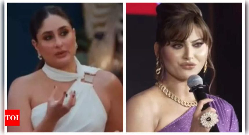 A hilarious edited video of Kareena Kapoor talking to Urvashi Rautela about Gen Z content goes viral; Bebo REACTS - WATCH | Hindi Movie News