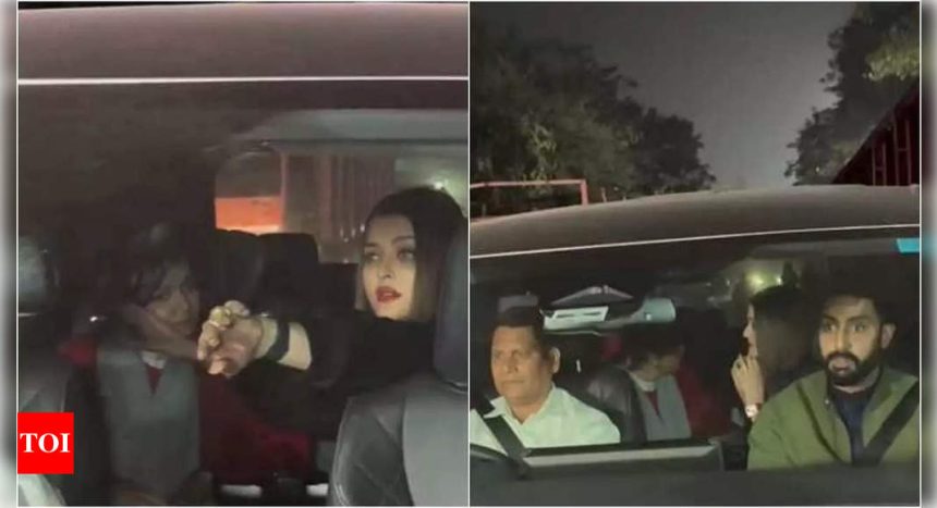 Aishwarya Rai Bachchan shields daughter Aaradhya from flashlights while leaving with Abhishek Bachchan, sparks mixed reactions online: 'She is 13, not 3'