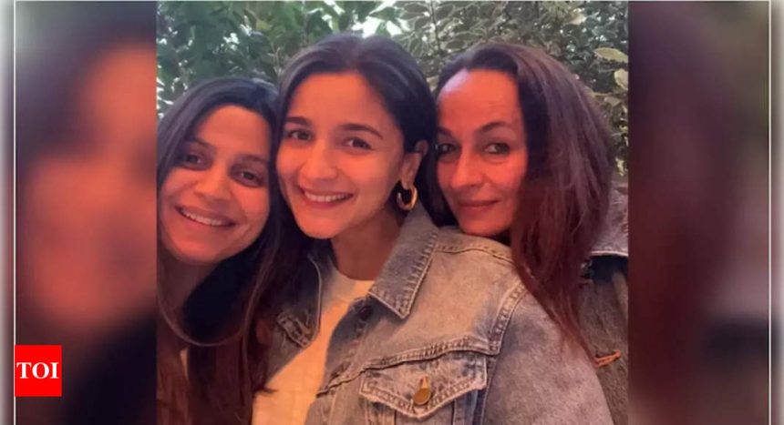 Alia Bhatt shares heartwarming photo with Soni Razdan, Shaheen Bhatt from RK's 100th birth anniversary , says "Time to change our group picture"