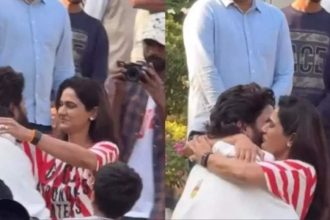 Allu Arjun hugs his children, wife as she gets emotional as he reaches home after being released from Jail, the 'Pushpa 2' actor says he's fine, nothing to worry about - VIDEO | Hindi Movie News