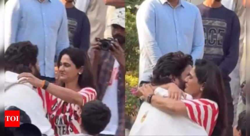 Allu Arjun hugs his children, wife as she gets emotional as he reaches home after being released from Jail, the 'Pushpa 2' actor says he's fine, nothing to worry about - VIDEO | Hindi Movie News