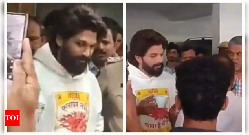 Allu Arjun seen smiling, drinking coffee during arrest in Sandhya Theatre Stampede case | Telugu Movie News