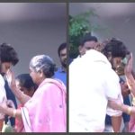 Allu Arjun touches grandmother's feet as she performs 'nazar utarna' ritual post his release from jail |