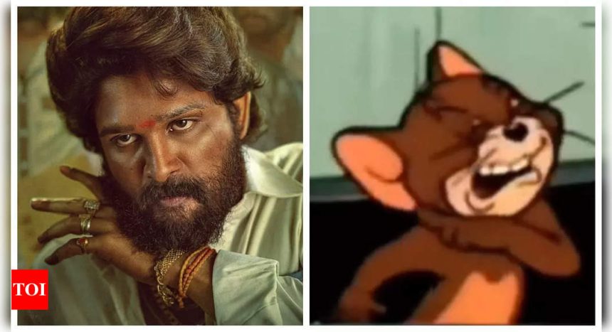 Allu Arjun's 'Pushpa 2' signature move compared to 'Tom and Jerry' in HILARIOUS fan video - WATCH |