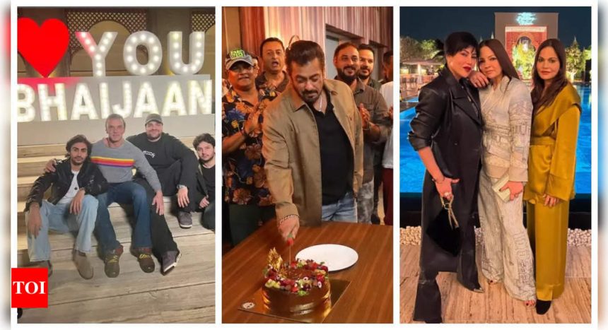 Ambani family hosts Salman Khan's 'Bhaijaan'-themed birthday bash in Jamnagar; Deanne Panday, Sohail Khan share INSIDE PICS |