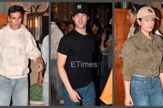 Amid eye injury, Akshay Kumar steps out with Twinkle Khanna, Aarav and Nitara for a fun family dinner - See photos |