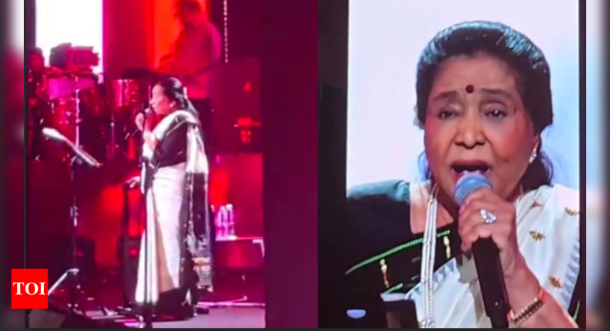 Asha Bhosle's viral performance of 'Tauba Tauba' in Dubai leaves fans in awe; Vicky Kaushal calls her a legend | Hindi Movie News