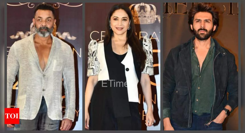 Bobby Deol, Madhuri Dixit, Kartik Aaryan, Govinda and others come together to celebrate 45 years of Anees Bazmee in Bollywood - See photos |