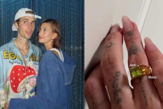 Hailey Bieber flaunts a new ring after Selena Gomez shares pics of her rock following engagement to Benny Blanco |