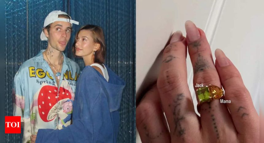 Hailey Bieber flaunts a new ring after Selena Gomez shares pics of her rock following engagement to Benny Blanco |