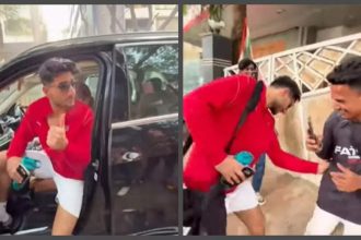 Ibrahim Ali Khan has a HILARIOUS reaction to paparazzi saying ‘Iska pant phat gaya hai'; fans say 'no celeb attitude' - WATCH video |