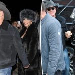 Jeff Bezos and Lauren Sánchez hold hands in Aspen after denying wedding rumor