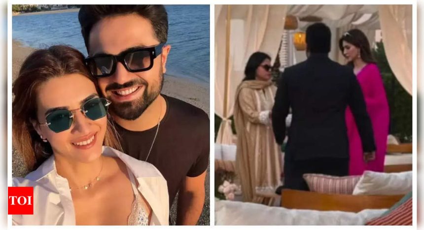 Kriti Sanon and Kabir Bahia spark marriage rumours; actress joins beau for family function in Dubai with MS Dhoni and Sakshi - Pics inside |