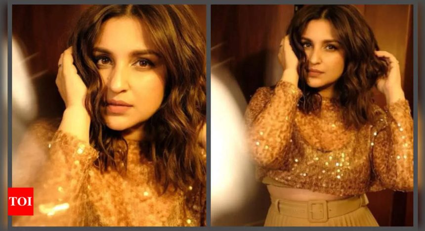 Parineeti Chopra reveals she is repeating her shimmery golden outfit; asks fans to guess where she wore it first - See photos |