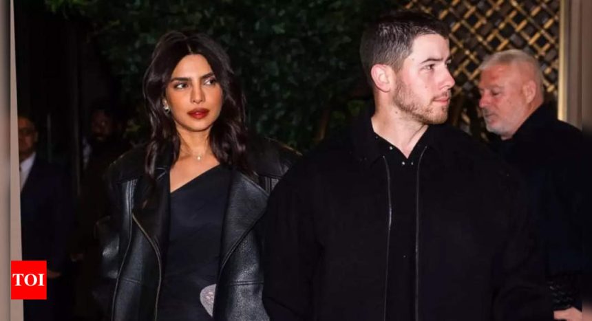 Priyanka Chopra and Nick Jonas twin in black for their anniversary dinner; spend time with Malti Marie watching 'Moana 2' - PICS inside | Hindi Movie News