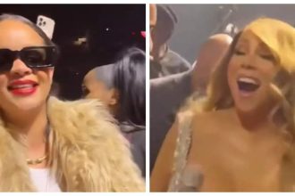 Rihanna has an EPIC fan-moment with Mariah Carey at final Christmas Time tour show - WATCH |