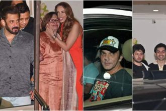 Salman Khan, Iulia Vantur, Helen, Sohail Khan and family celebrate Arbaaz Khan and Sshura's first wedding anniversary with close friends | Hindi Movie News