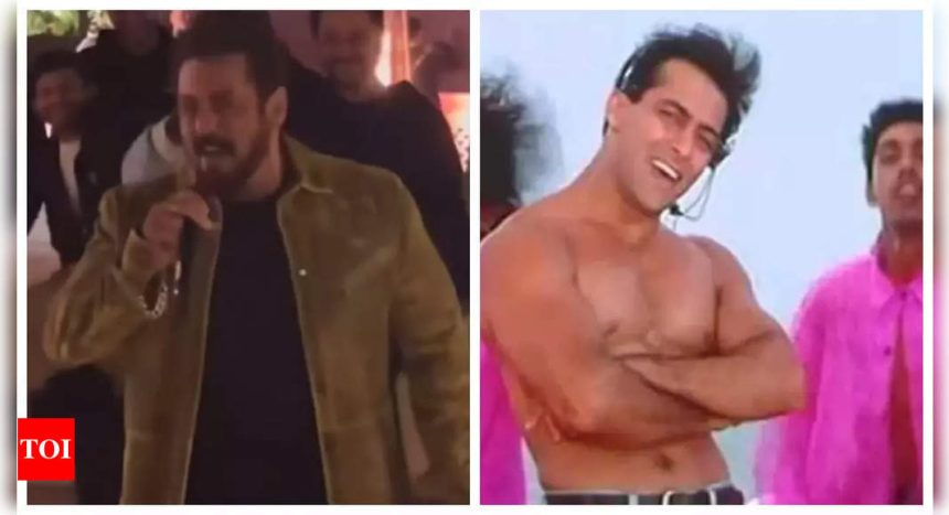 Salman Khan sets the stage on fire in Jamnagar; grooves to 'Oh Oh Jane Jana' with the Ambanis - WATCH |