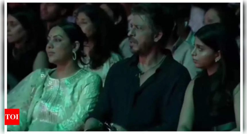 Shah Rukh Khan gets emotional as he sings along to 'Yeh Jo Desh Hai Tera' from 'Swades' during son AbRam Khan's annual day function- WATCH |