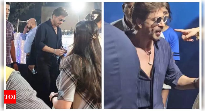 Shah Rukh Khan’s protective dad moment at AbRam’s school event wins hearts | Hindi Movie News