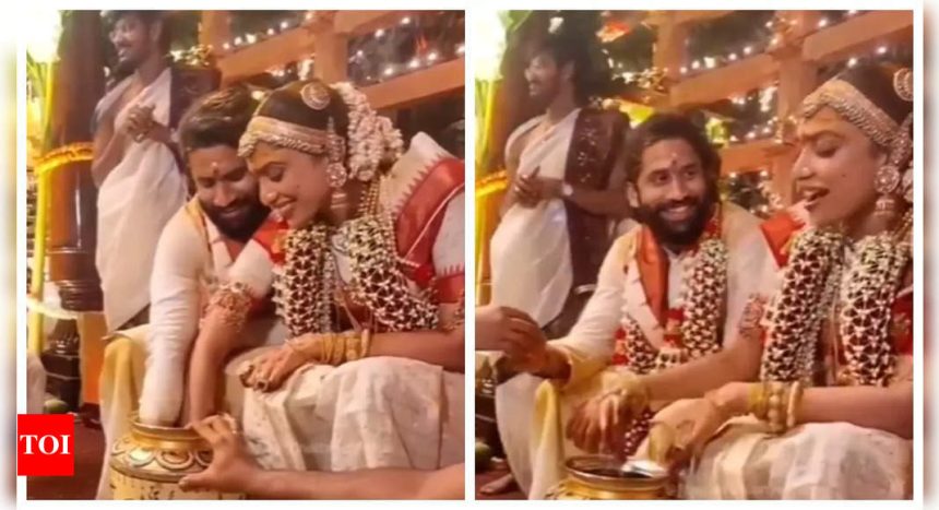 Sobhita Dhulipala and husband Naga Chaitanya playfully compete to find the ring in a CUTE wedding video - WATCH |