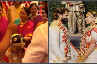 Sobhita Dhulipala touches Naga Chaitanya's feet in unseen wedding video; netizen asks, 'Are we living in 2024?' |