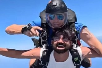 Sonakshi Sinha and Zaheer Iqbal celebrate 2 years of engagement with thrilling skydiving adventure | Hindi Movie News