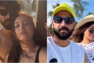 Sonakshi Sinha drops 'thirst trap' pictures with husband Zaheer Iqbal from their dreamy Australia beach vacation | Hindi Movie News