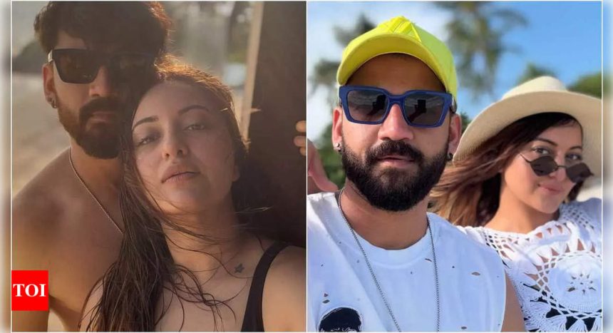 Sonakshi Sinha drops 'thirst trap' pictures with husband Zaheer Iqbal from their dreamy Australia beach vacation | Hindi Movie News